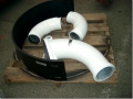 Concrete pump elbows and dust collection fan liners repaired